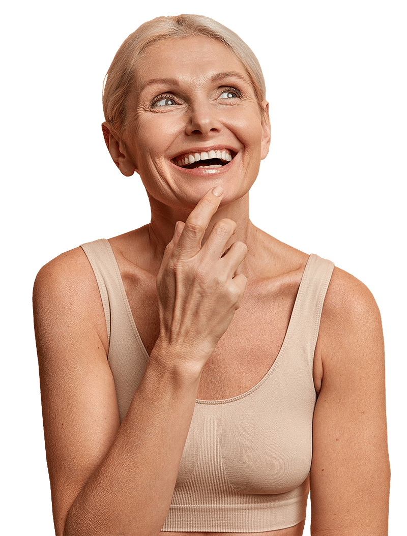 woman smiling